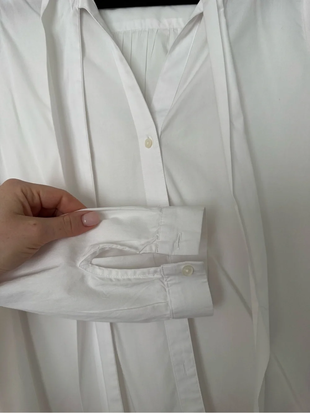 J. Crew Women's White Button-Up Tie-Neck Shirt